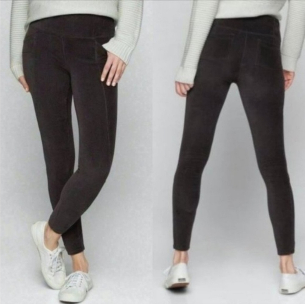 Athleta Cozy Chord Faux Velevt Leggings